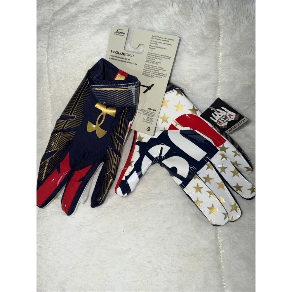 Under Armour Limited Edition F8‎ Nitro Football Gloves Mens Large Brand New